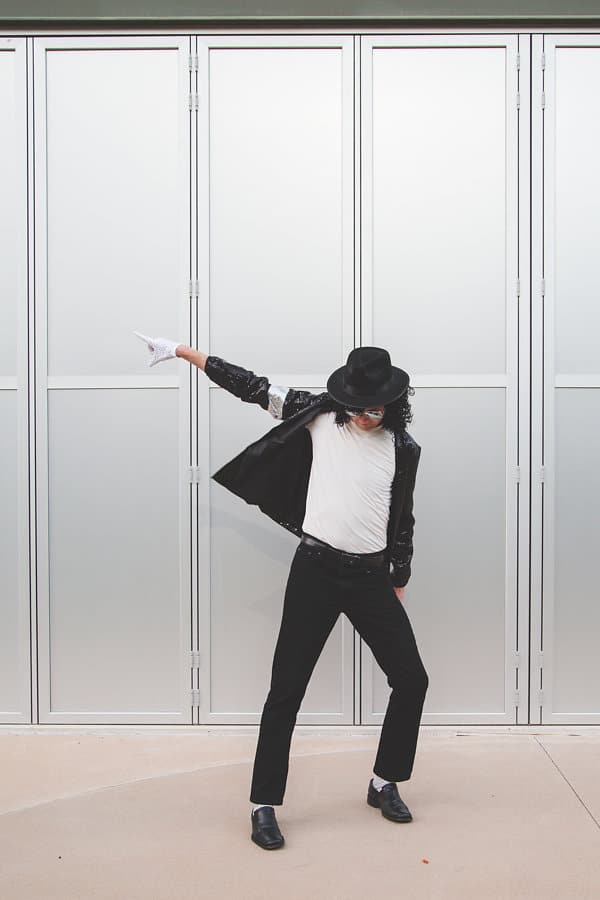 Michael Jackson costume. 