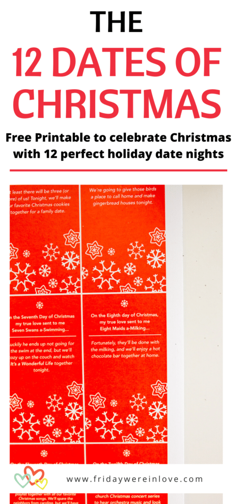 Free Printable: The 12 Dates of Christmas