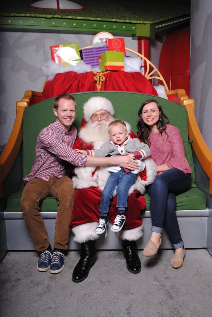 Meeting Santa experience. 