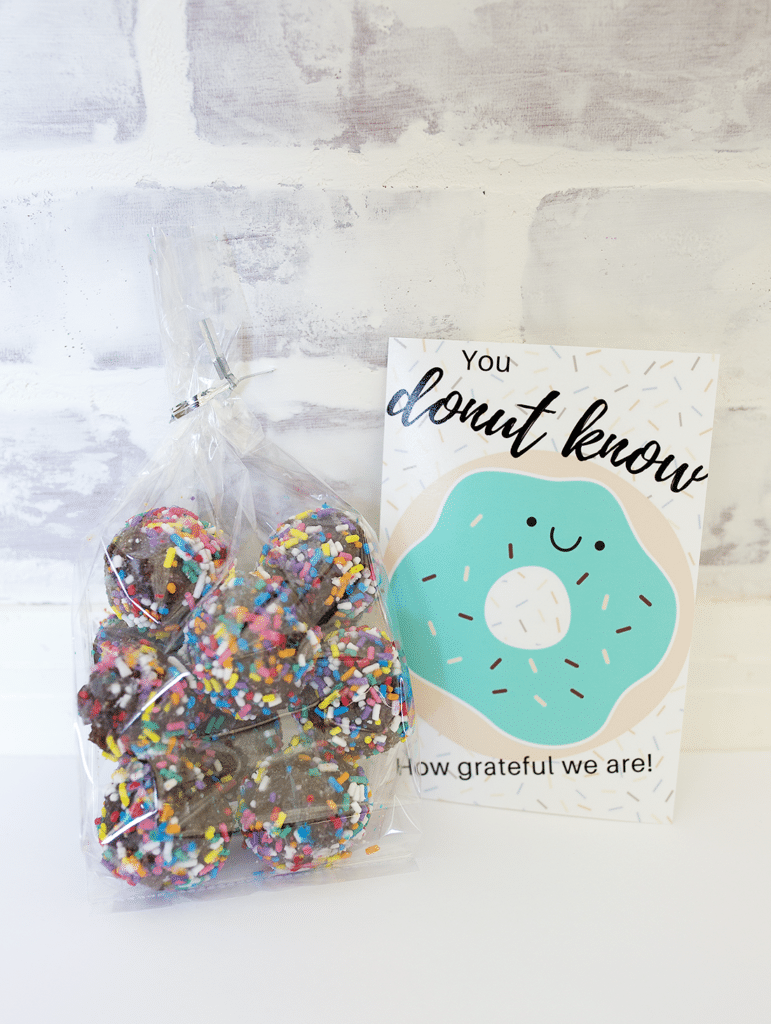 Donut thank you free printable