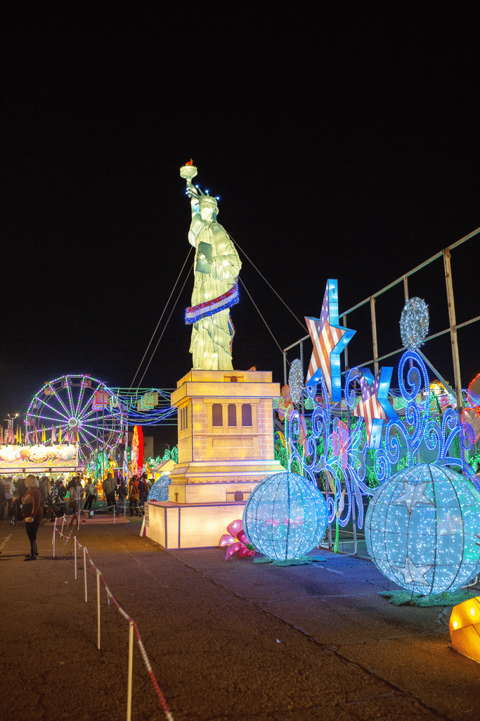 Lights of the World holiday lights at the Phoenix Fairgrounds. 