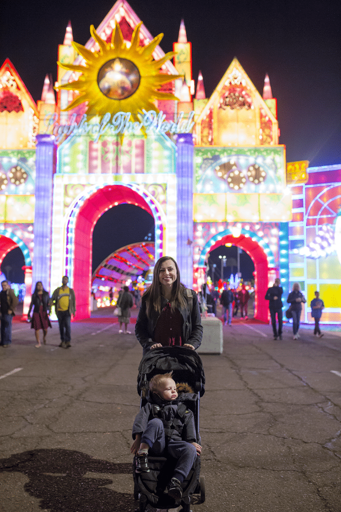 Lights of the World fairgrounds light show. 