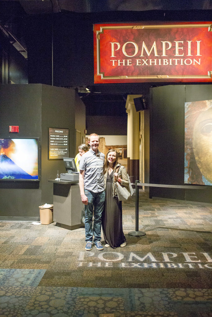 A unique date night idea with a one of a kind experience at the Pompeii Exhibit