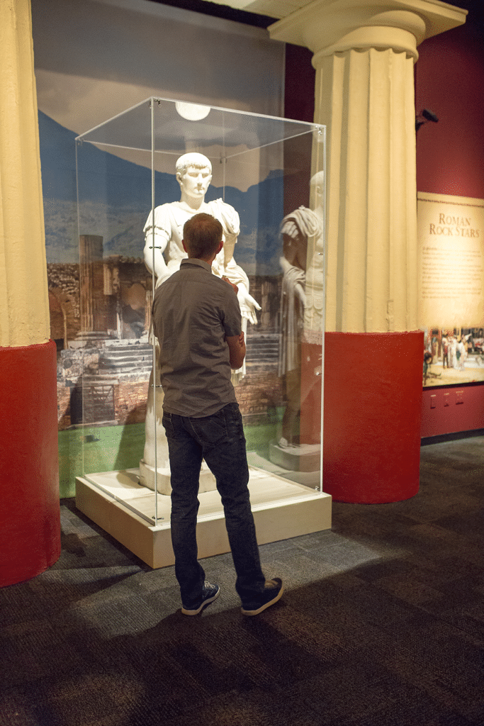A unique date night idea with a one of a kind experience at the Pompeii Exhibit