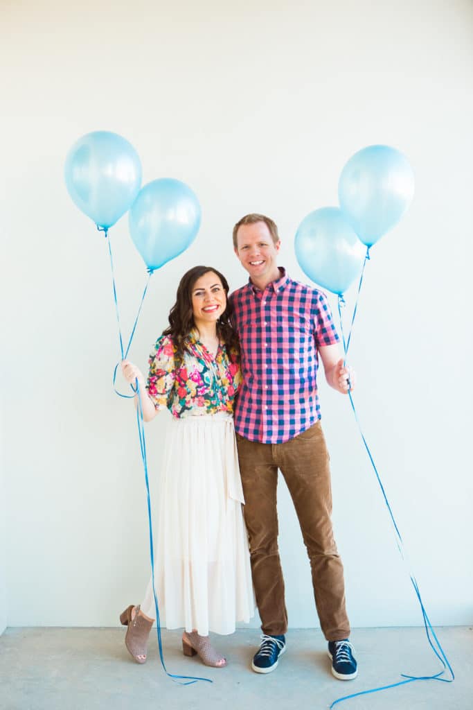 Outdoor Gender Reveal Party. 