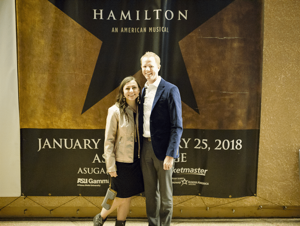 Hamilton musical date night with review and how to get tickets