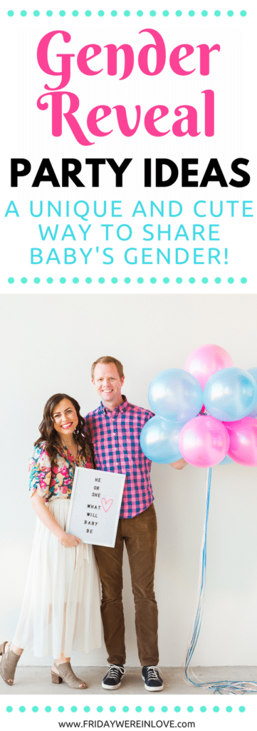 Outdoor Gender Reveal Party: Such a cute easy way to announce the baby's gender! Unique gender reveal ideas you'll love! 