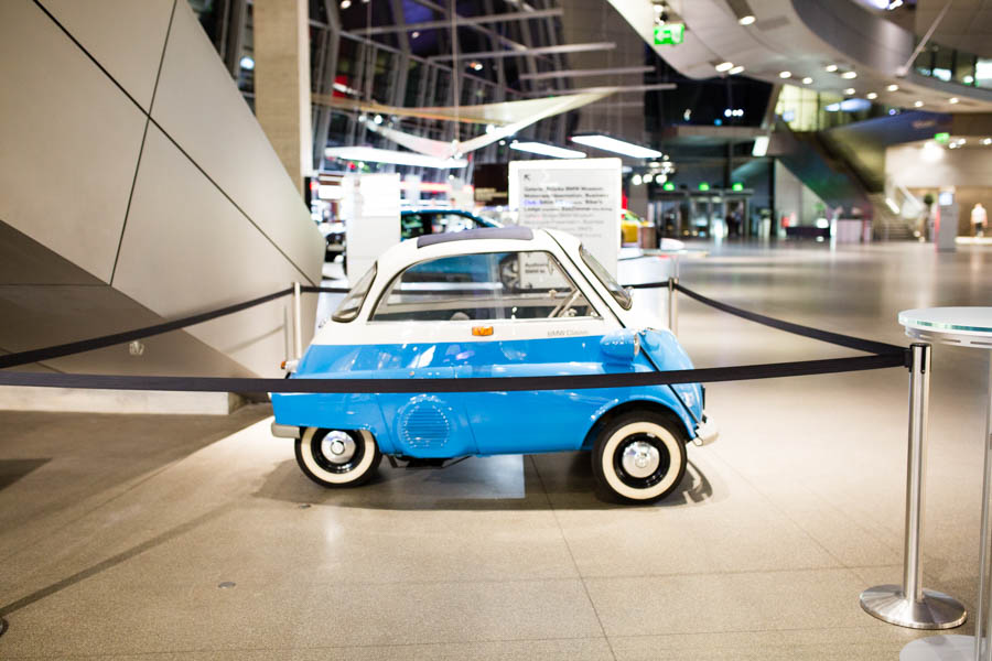 Visiting the BMW Museum. 