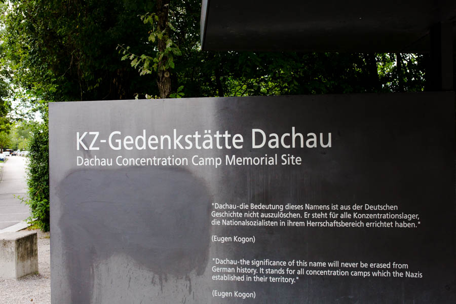 Dachu Germany Concentration Camp sign. 