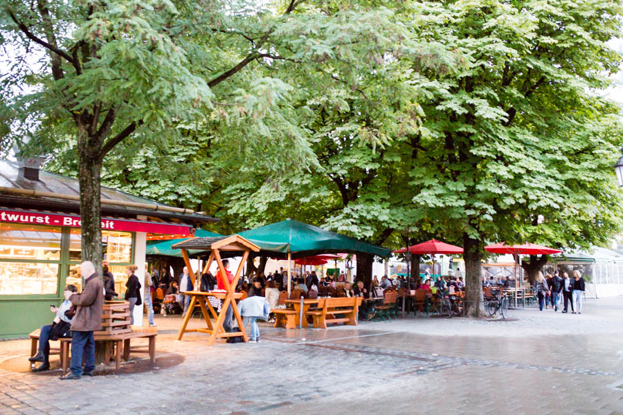 Munich open market. 