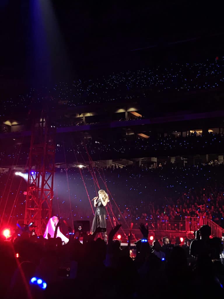 For those worried about side/behind stage view. This was my view at  Reputation, technically behind the main stage : r/TaylorSwift