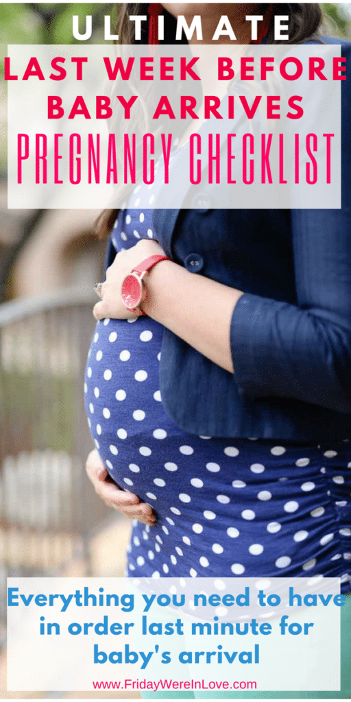 Before baby comes pregnancy checklist. 