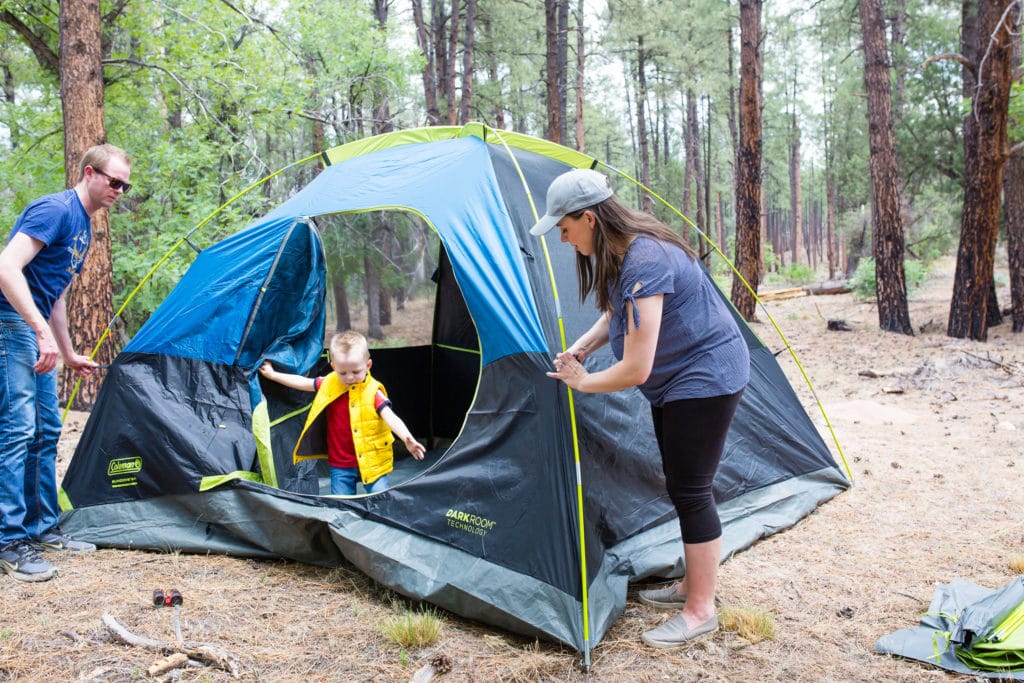 Family camping trip the easy way! 