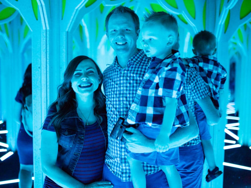 Mirror Maze Family date night 