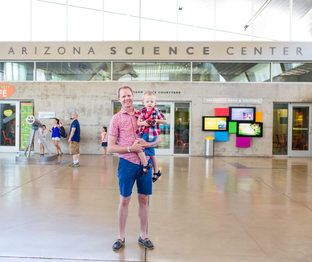 Arizona Science Center with a toddler 