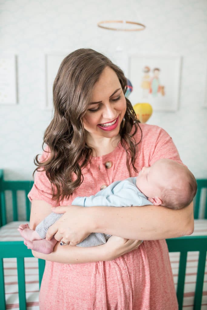 Mom and baby newborn photos 