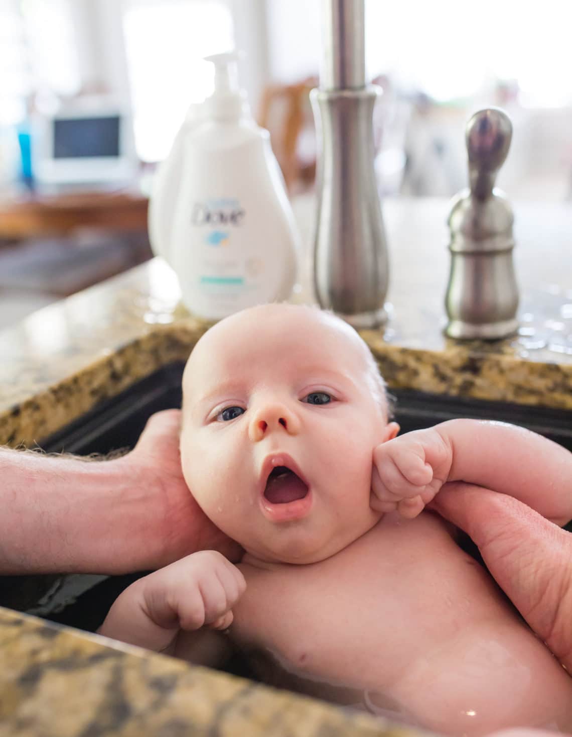 Baby Dove baby wash. 