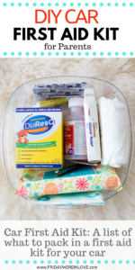 Car First Aid Kit: A Checklist for a First Aid Kit for the Car