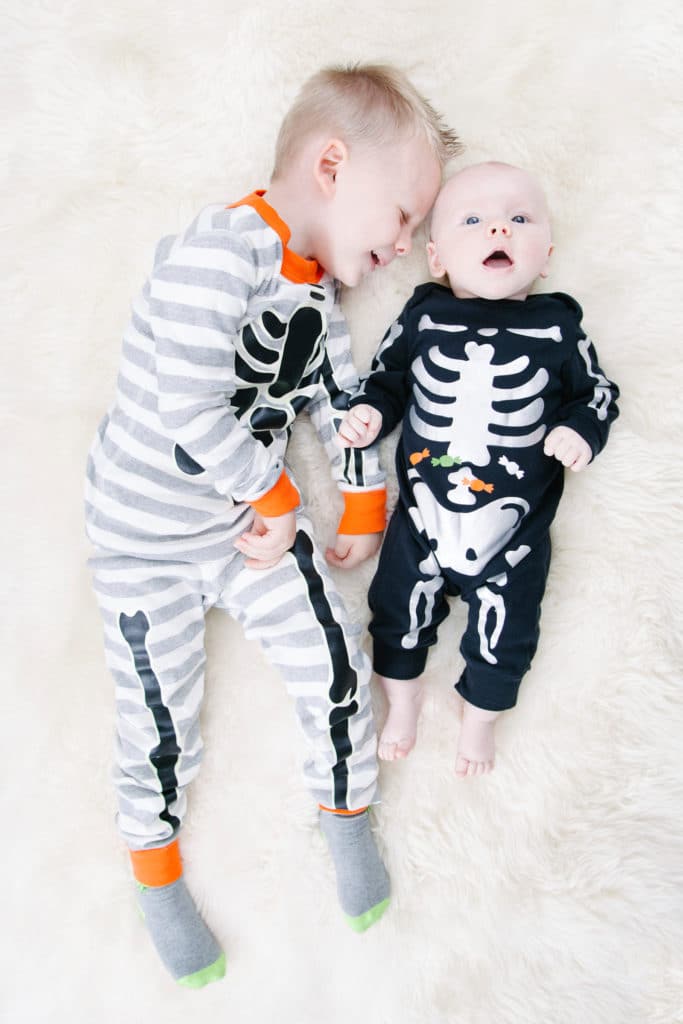 Skeleton pajamas for kids