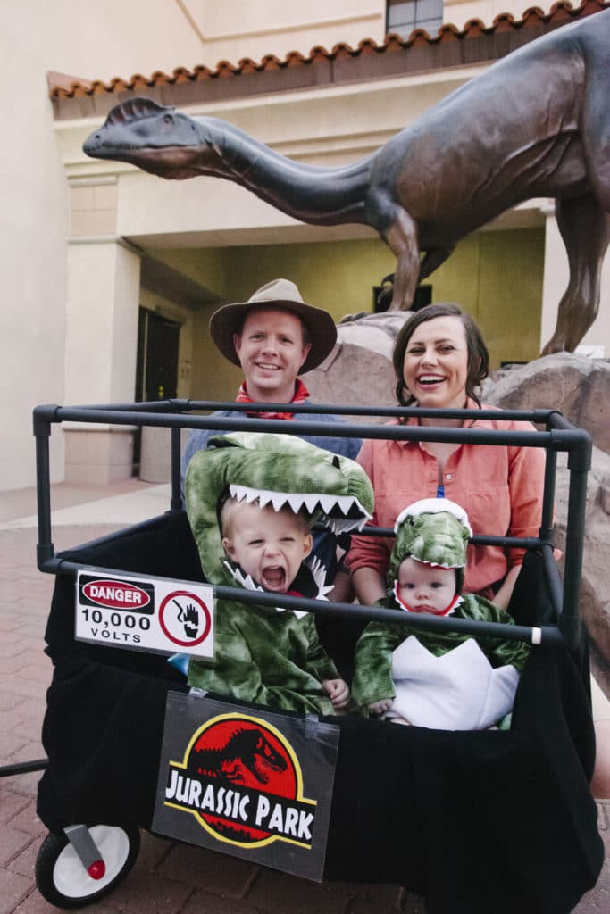 Jurassic Park Halloween costume. 