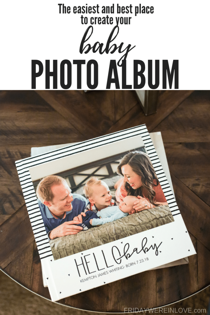 where to make a modern baby photo album