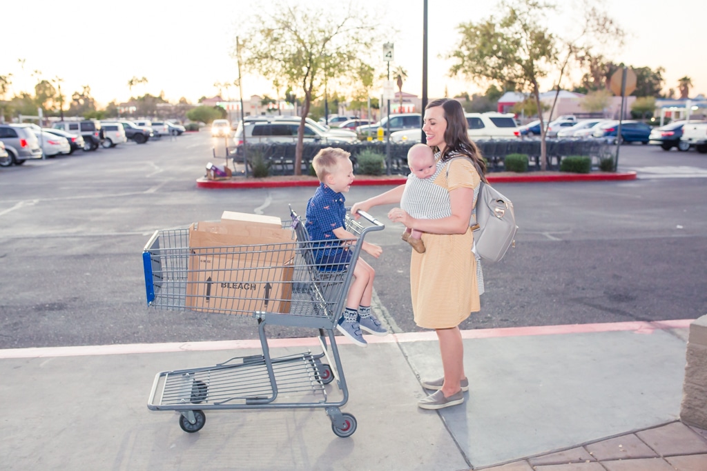 Surviving Shopping Trips with a Baby and a Toddler