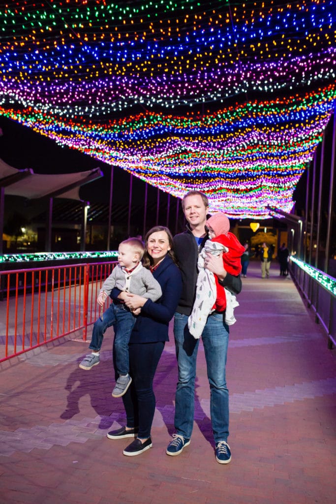 Zoolights with kids. 