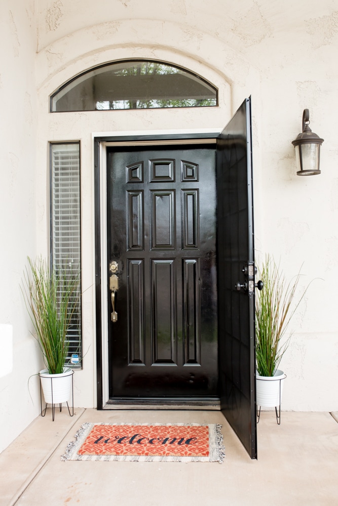 Painting your front door black. 