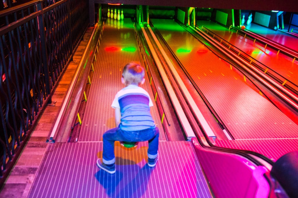Bowling at Jake\'s Unlimited. 