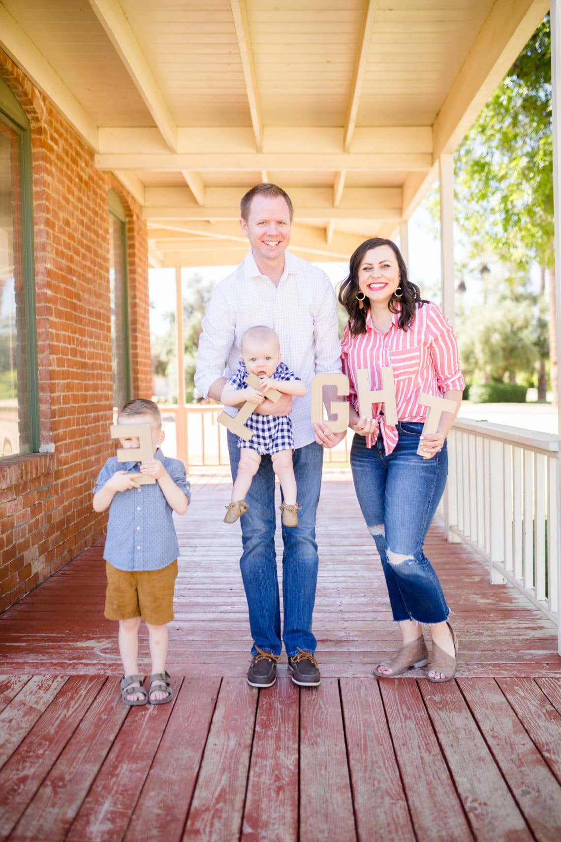 Family pictures celebrating anniversary number 8. 