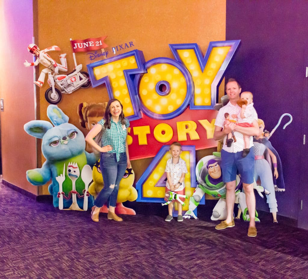 Toy Story 4 family movie night. 