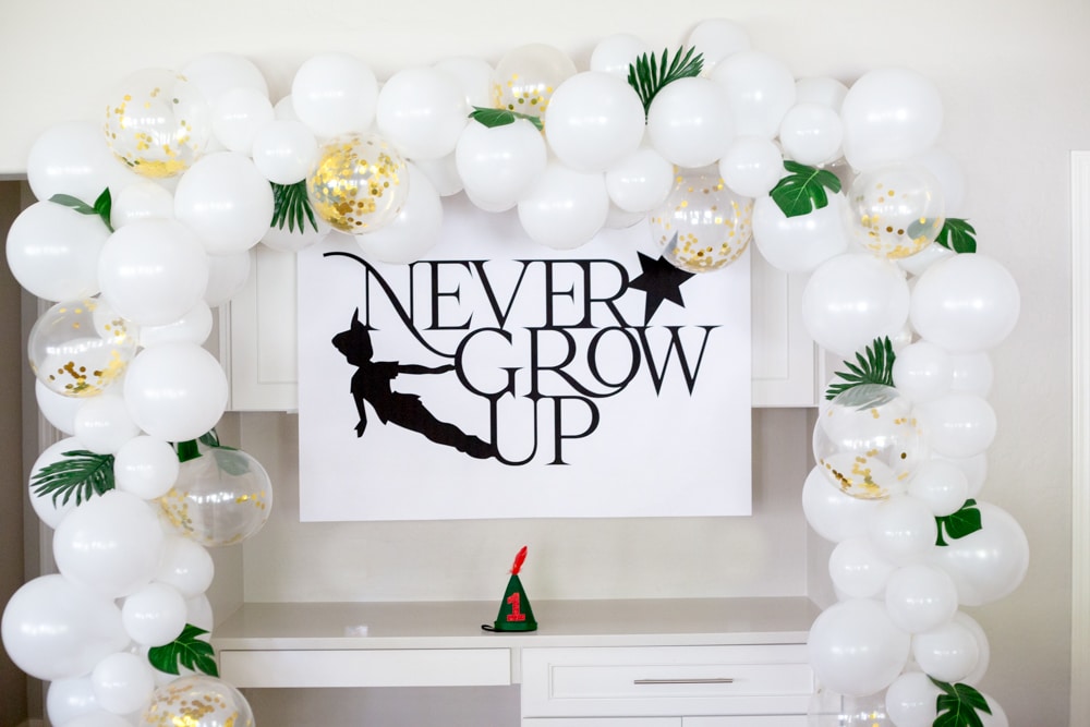 Never Grow Up Birthday Sign