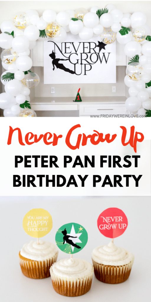 Never Grow Up Peter Pan Birthday Party