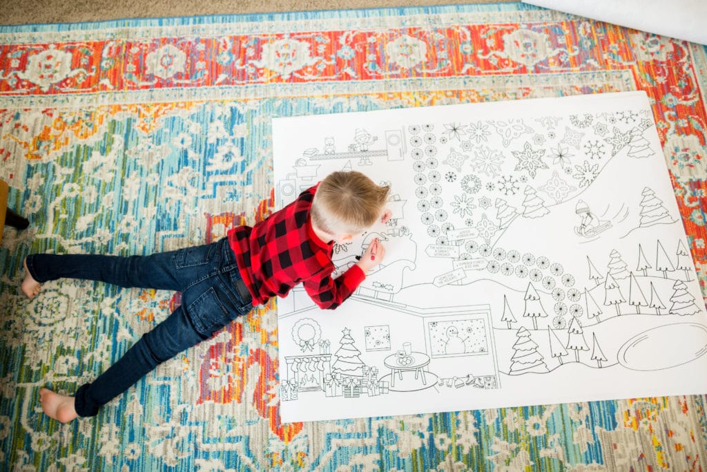 Giant holiday coloring pages