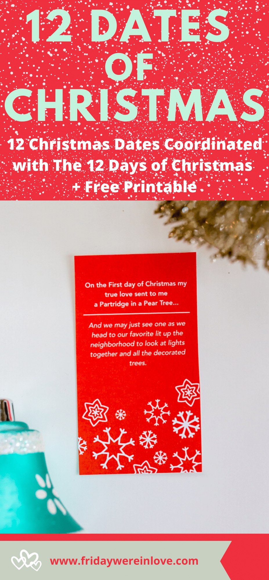 The 12 Dates of Christmas Christmas Date Ideas Gift