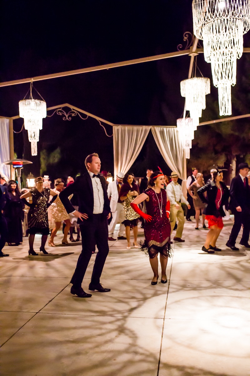 Couples dancing at a 1920s themed Party. 
