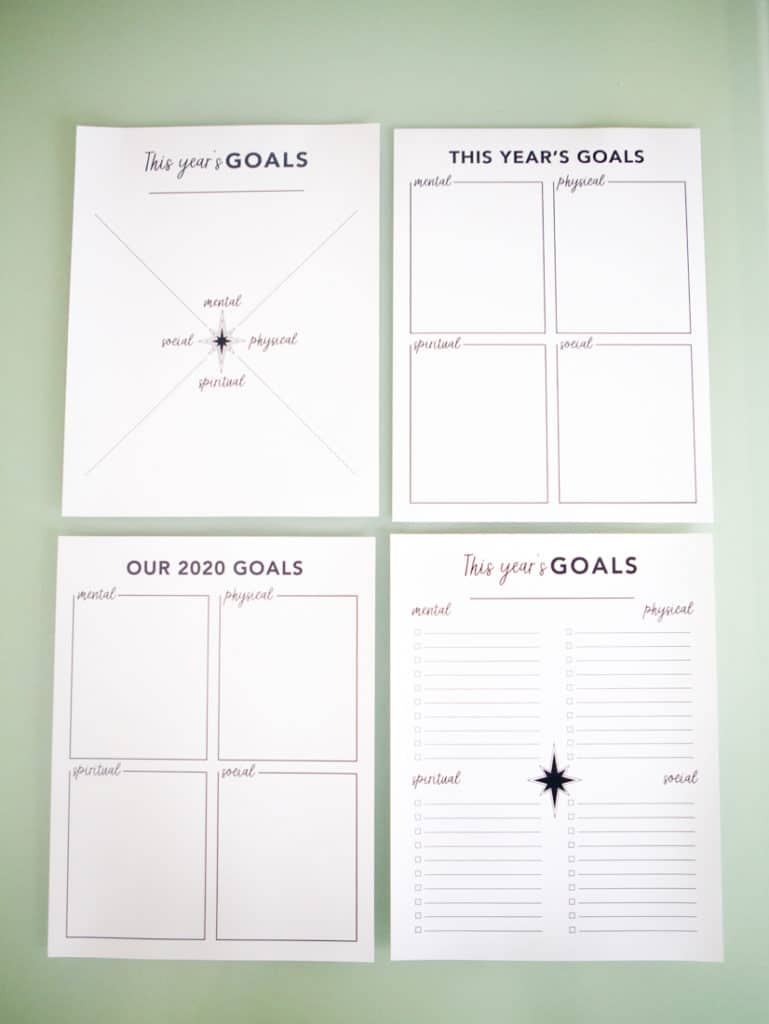 Goal Setting Worksheet Free Printable. 
