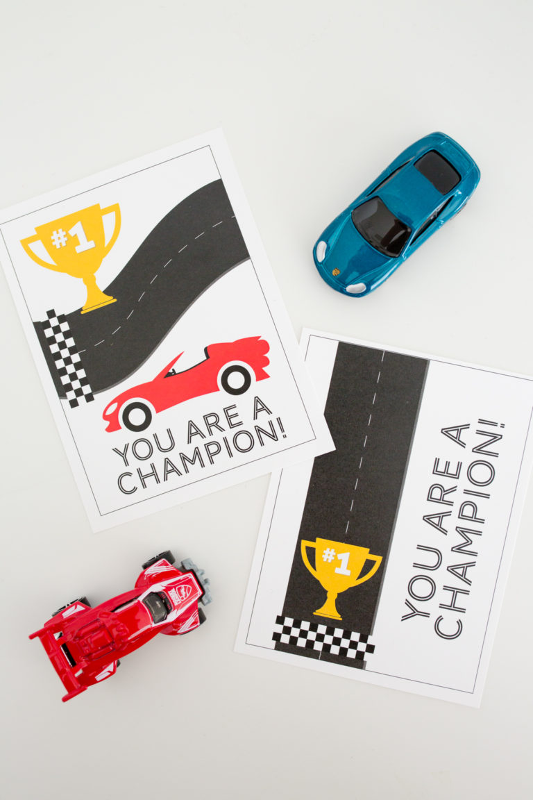 Car Valentine printable cards. 