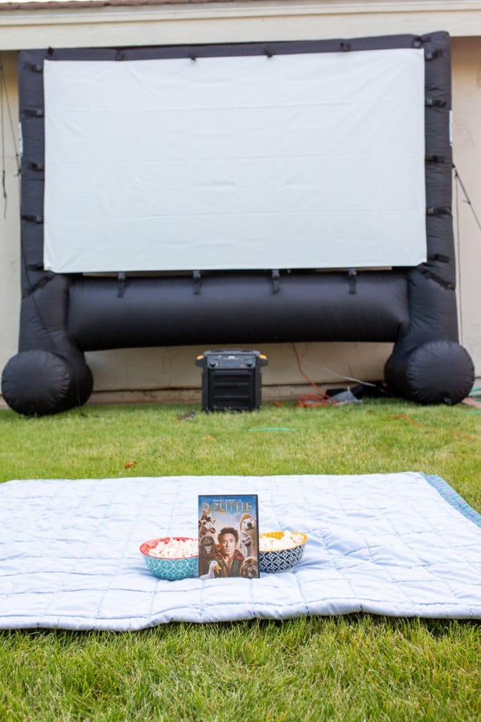 Outdoor Movie Theater Setup