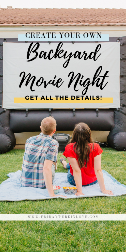 DIY Backyard movie theater