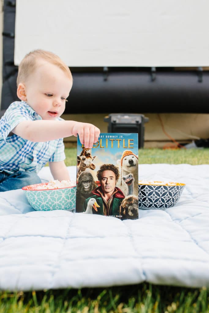 Family Movie Night Outside