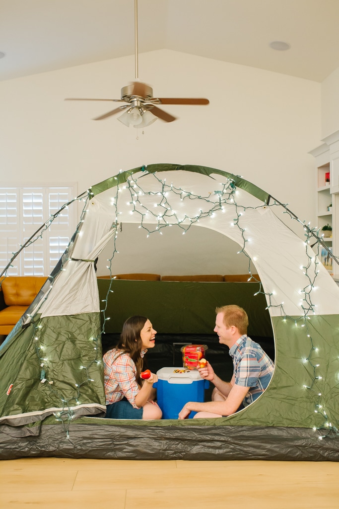 Indoor Camping Ideas for an Indoor Camping Date - Friday We're In Love