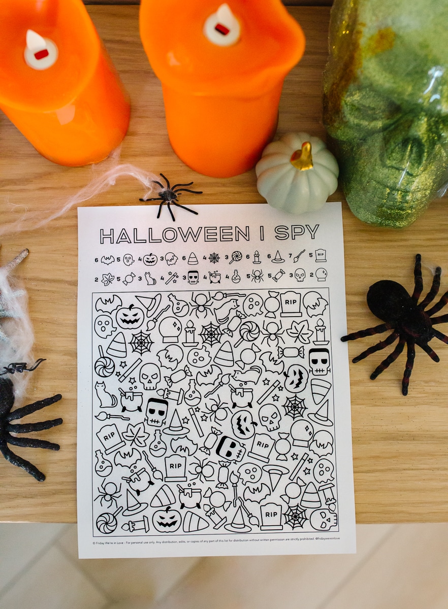 I Spy Halloween: Free Halloween I Spy Printable