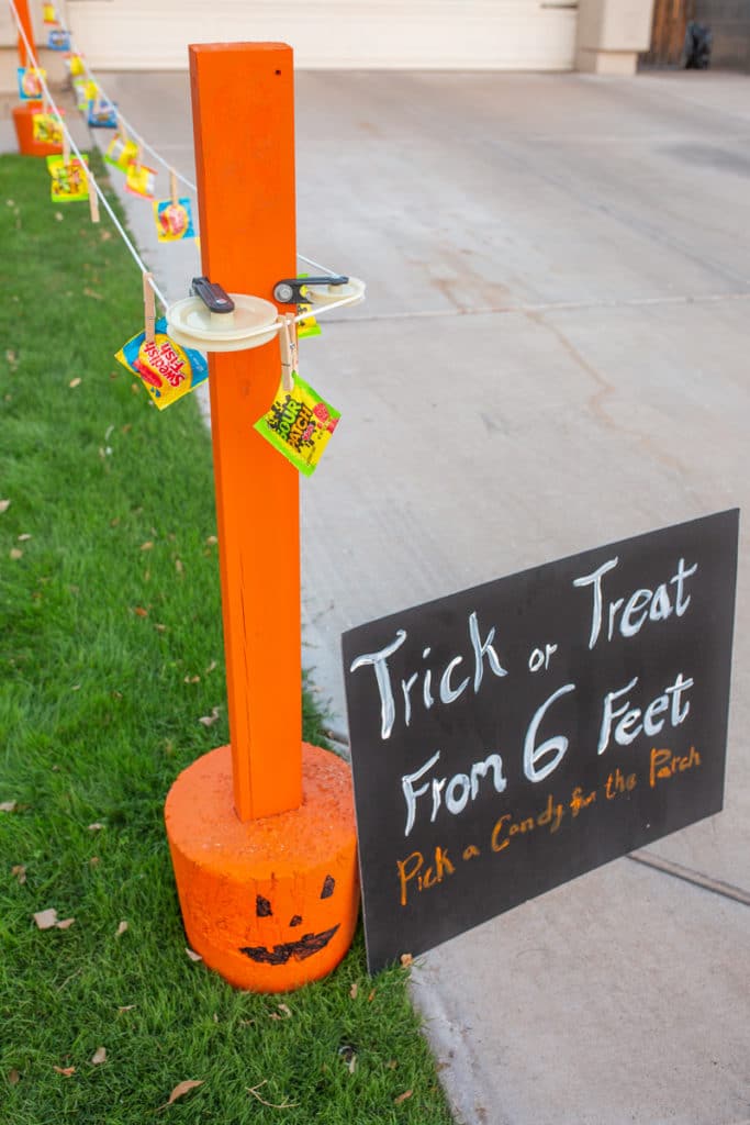 DIY Social Distanced Trick or Treat