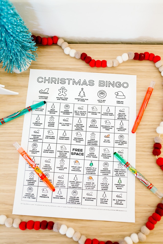 Christmas BINGO printable. 