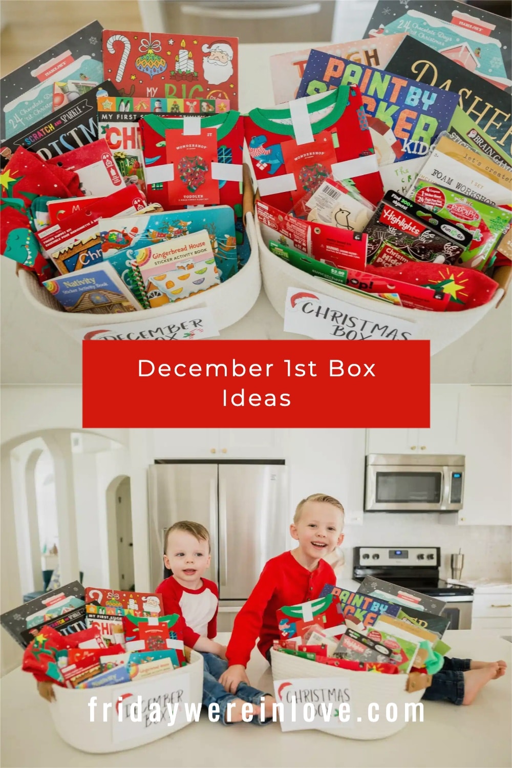 Christmas Box Ideas + What to Put in a December 1st Box