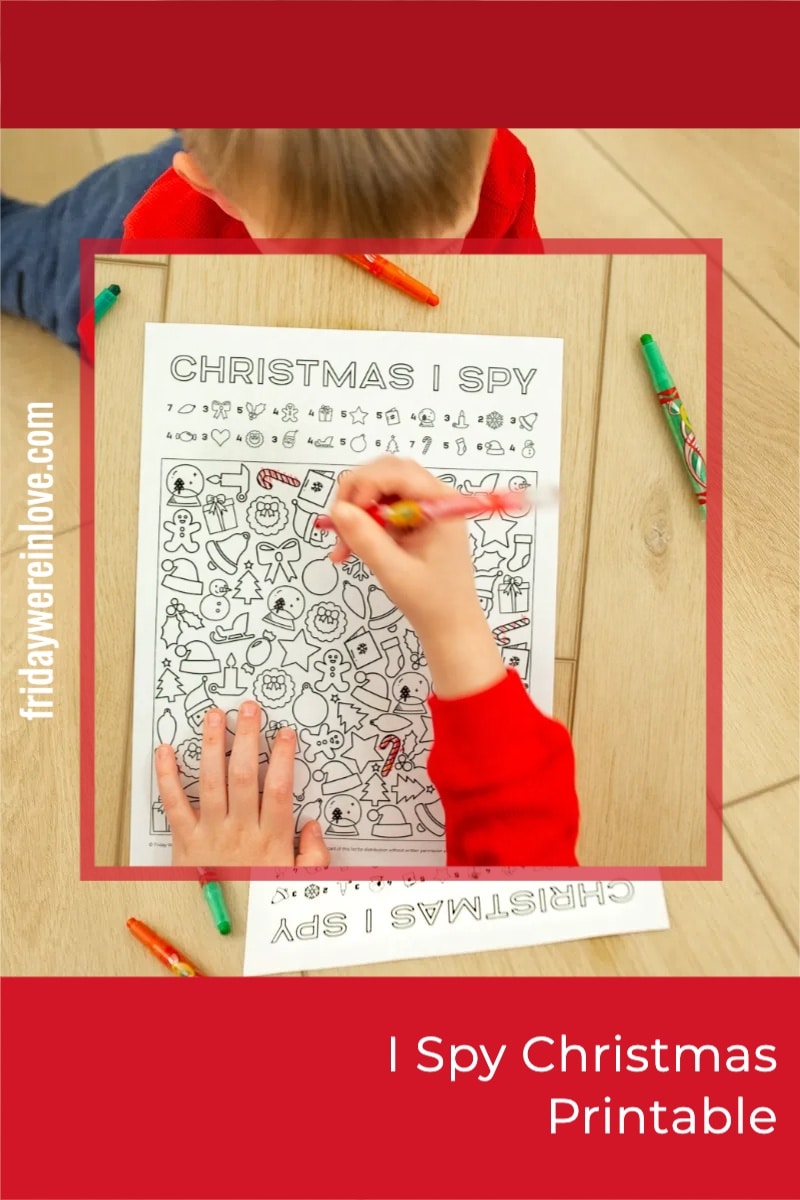 I Spy Christmas - Friday We’re In Love