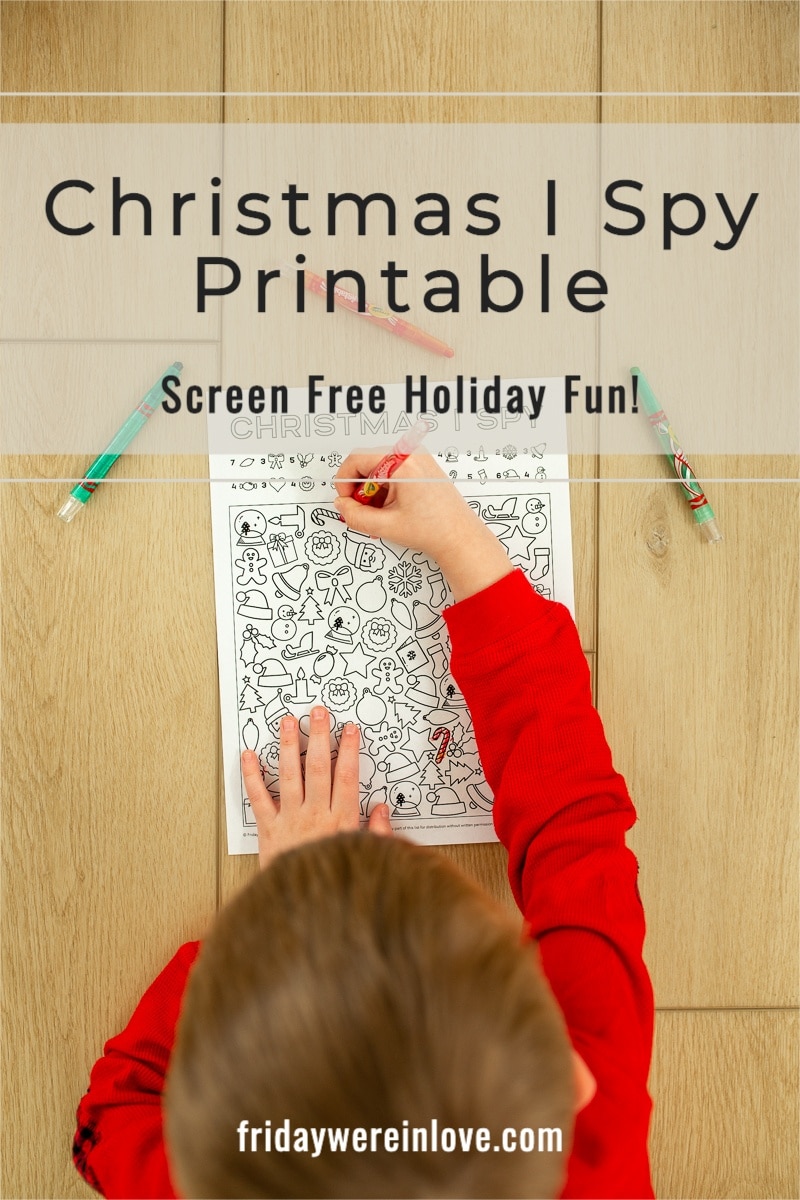 I Spy Christmas - Friday We’re In Love