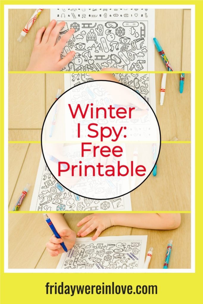 Winter I Spy Printable