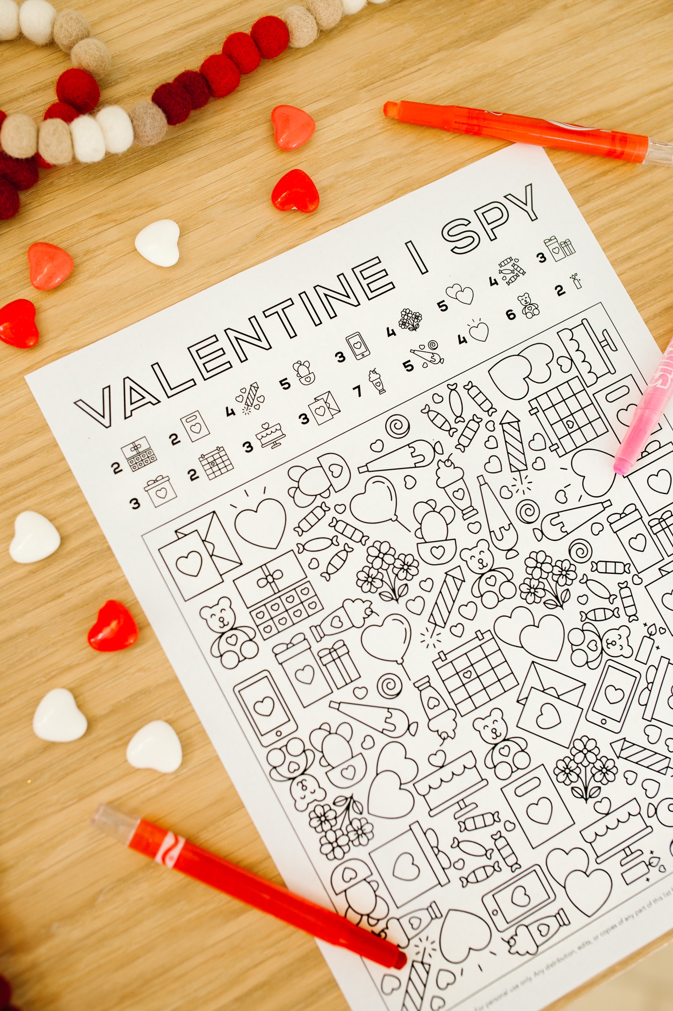I Spy Valentine’s Printable